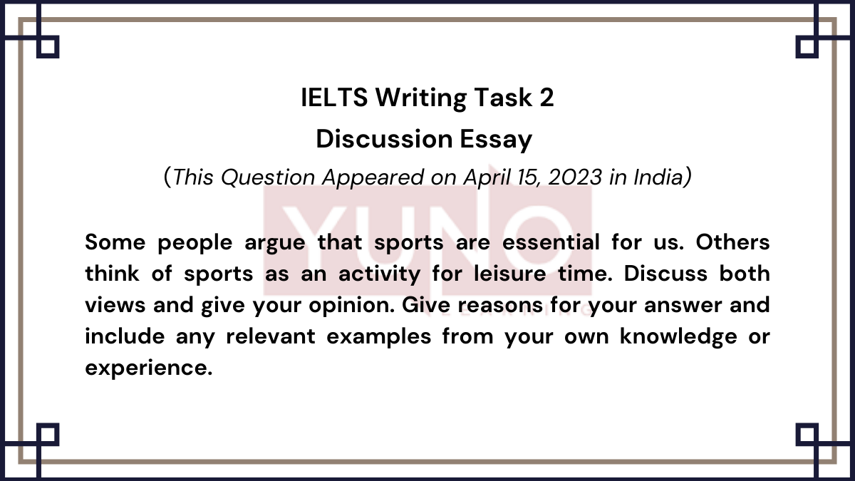 sport essay for ielts